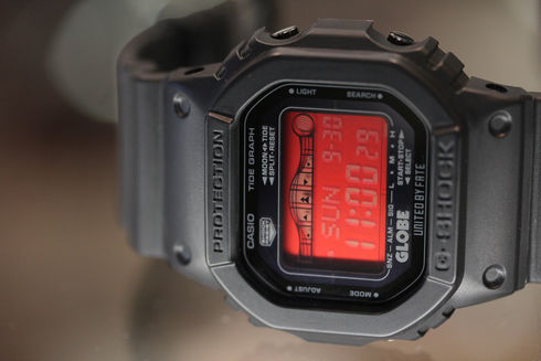 CASIO G-SHOCK GRX-5600GE タフソーラー ブラック レッド-