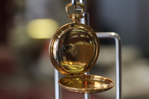 古い英国製 フュジー鍵捲き懐中時計