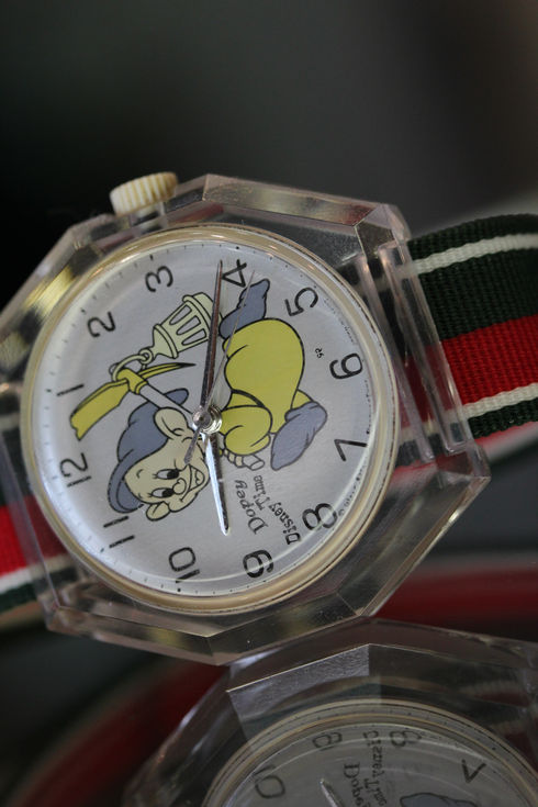 アンティーク　ディズニー　dopeyの腕時計