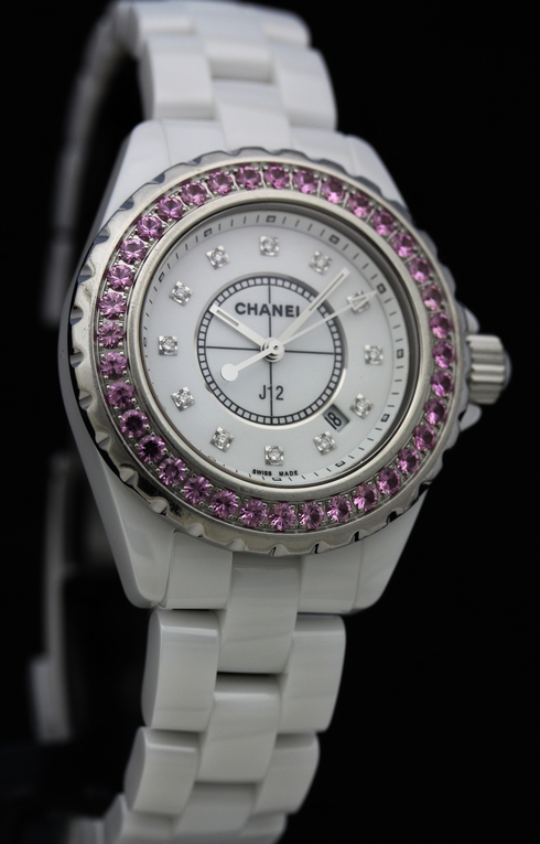Chanel J12 H2010 White Ceramic 33mm Quartz Watches (4).jpg