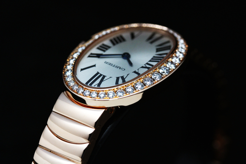 Cartier Baignoire 18K Pink Gold And Diamond Ladies watch WB520002 (10).jpg
