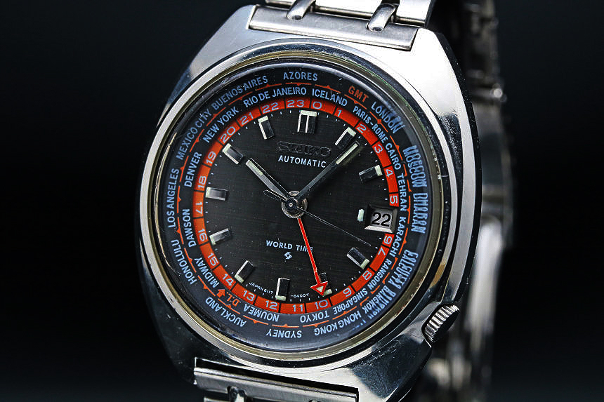 安いそれに目立つ World Seiko ワールドタイム セイコー Time - 腕時計 