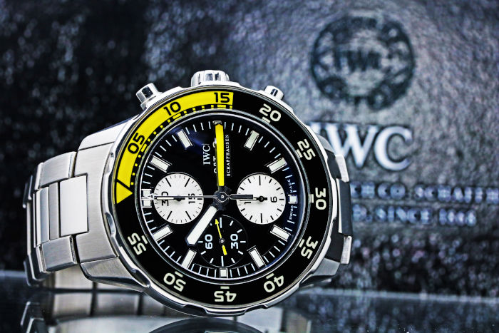 IWC SCHAFFHAUSEN IW376708 アクアタイマー クロノグラフ デイデイト 自動巻き メンズ _778630