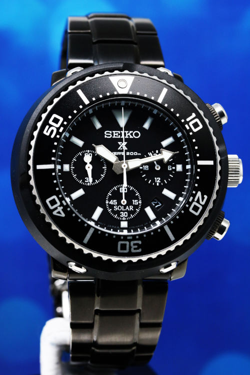 【在庫新品】SEIKO CAESARクロノグラフ DIVERS・200m ・SNDA13P / 7T92-0JG0　ブラックシーザー プロスペックス