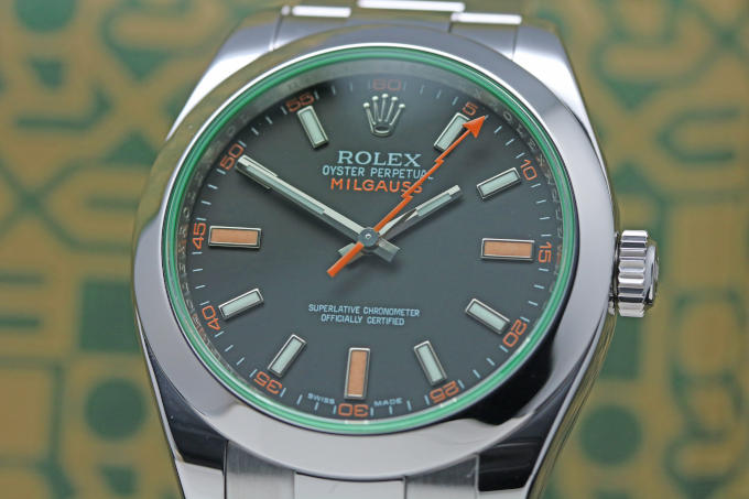 Rolex Milgauss Green Crystal 116400 GV