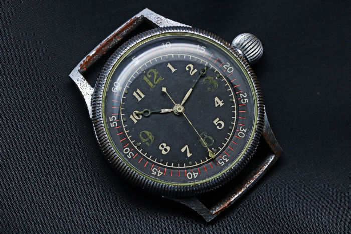 精工舎 旧日本海軍航空隊 天測時計 後期型 太平洋戦争 年代 腕時計