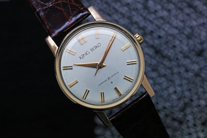 セイコー SEIKO J14102E キングセイコー ファーストモデル 14KGF 手巻き メンズ _698400【ev20】