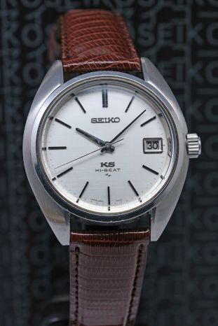 キングSEIKO　4502-7010 45KS 純正カーフベルト　スペアー竜頭付