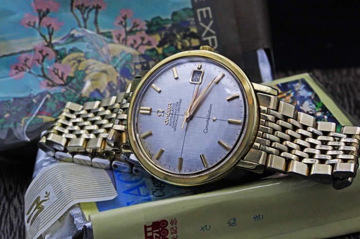 品質販売21-3903 OMEGA オメガ 168.004 コンステレーション メダリオン Cal.564 デイト付き コンビカラー ヴィンテージウォッチ 自動巻 メンズ コンステレーション