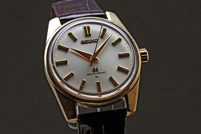 正規店通販グランドセイコー　GRAND SEIKO　CAP GOLD　６１４６－８０００　稼働品　きれいですが文字盤リダンかも？？ グランドセイコー