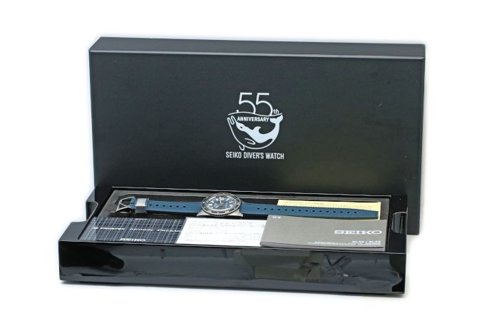 セイコー プロスペックス ダイバーズ55周年記念モデル SBEX009 ブルーグレー 自動巻（手巻つき）8L55 