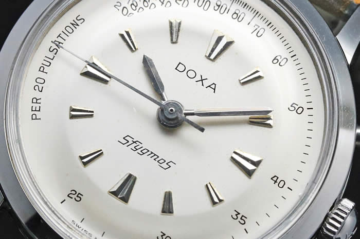 ドクサ（Doxa Sfygmos）脈拍計時計 ワンプッシュクロノ 7003-4 バルジュー23 手巻き オーバーホール済み